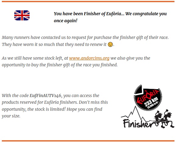 You have been Finisher of Eufòria…